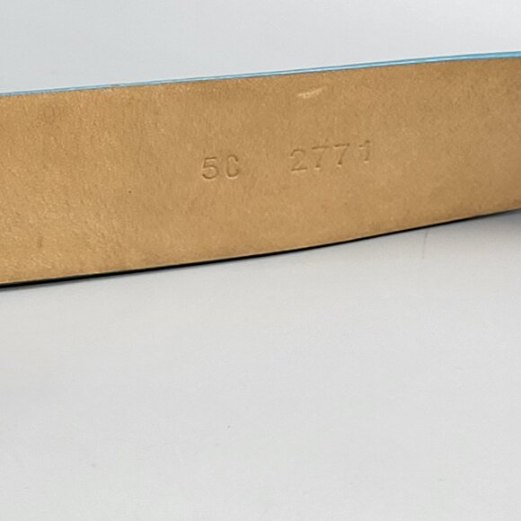 Miu Miu Blue Leather Belt